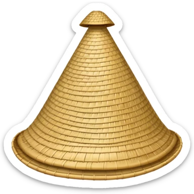 vietnamese conical hat sticker