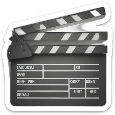 cinema clap sticker