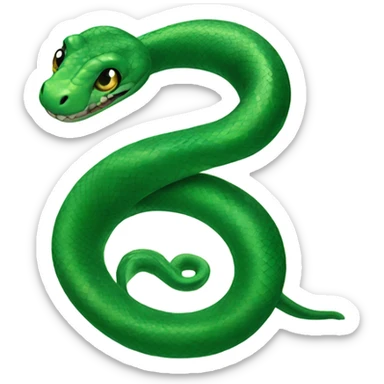 Slytherin green snake  sticker
