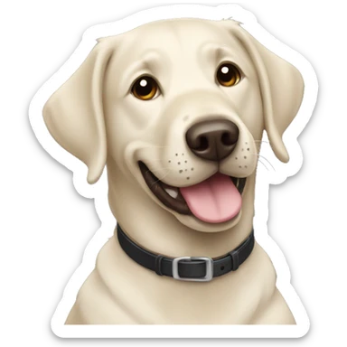 happy Black Labrador sticker