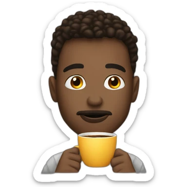 First time drinking coffe after prison sticker