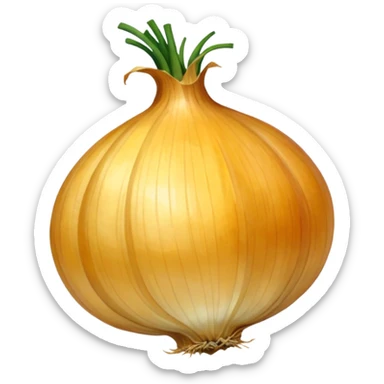 dried yellow onion  sticker