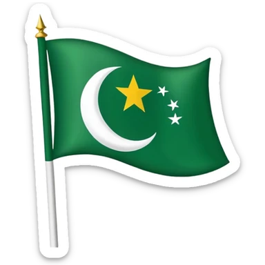 Make emoji of azad kashmir flag sticker