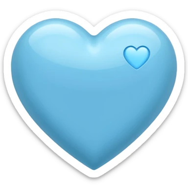 lightblue heart sticker