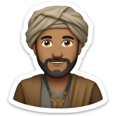 morrocan men sticker
