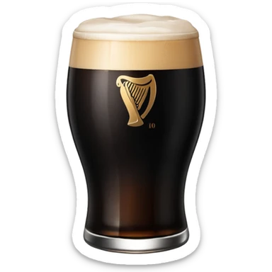 Guinness glass sticker