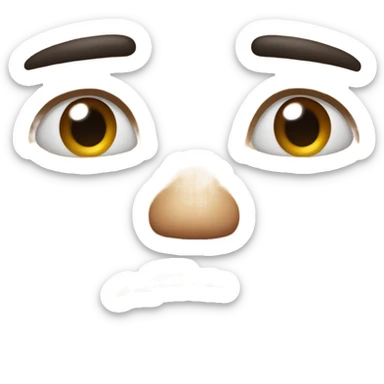 The look of disappointment, but about to crash out sticker