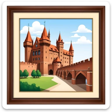 Cinematic Realistic Malbork Castle  Emoji sticker