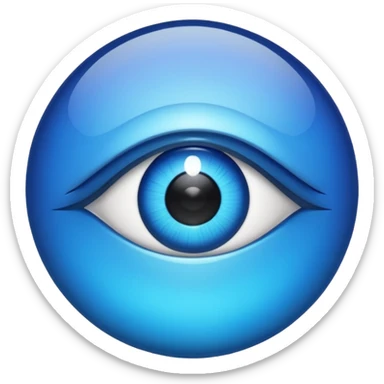 nazar eye bead sticker