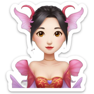 Jie-li (Hong Xiao) da série chinesa Love Between Fairy And Devil sticker