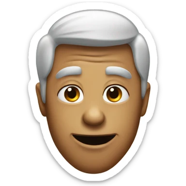 Funny face need money  sticker