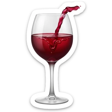 Red wine emoji sticker