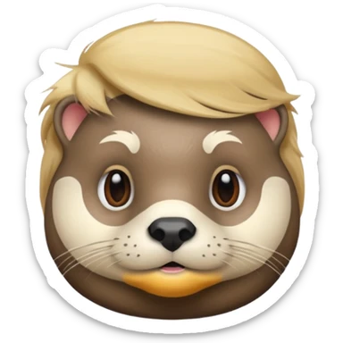 Donald Trump otter sticker