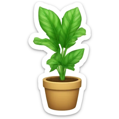 Planta de 4 puntas  sticker