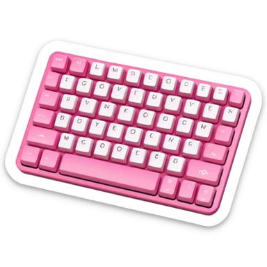 Custom mechanical keyboard pink apple  sticker