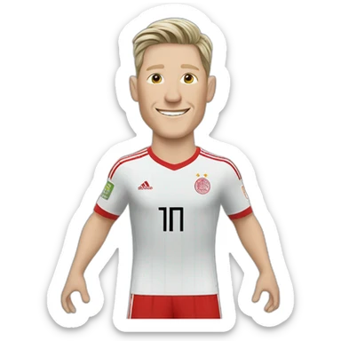 Bastian Schweinsteiger waving sticker