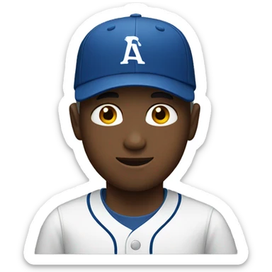 white boy with baseball cap sticker