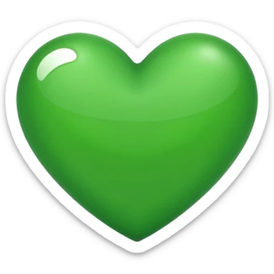 green heart emoji sticker