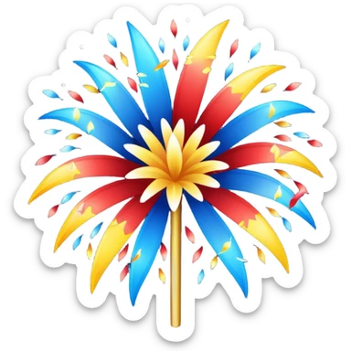 New year Fireworks real sticker