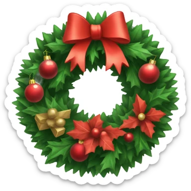 Christmas wreath  sticker