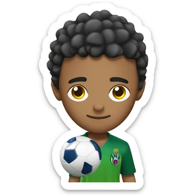 neymar jr with a ball sticker