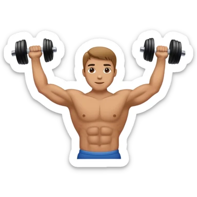 anterior deltoid dumbbell raise sticker