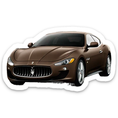 Maserati brown matte sticker