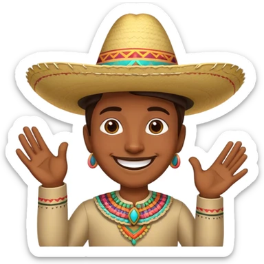 Mexican saying yes sticker