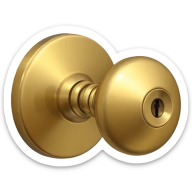 a door knob sticker