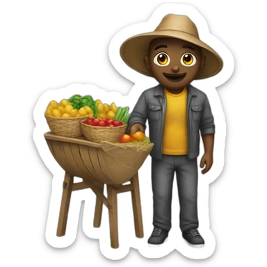 street vendor sticker