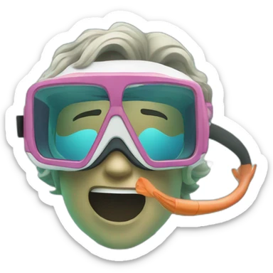 snorkelling sticker