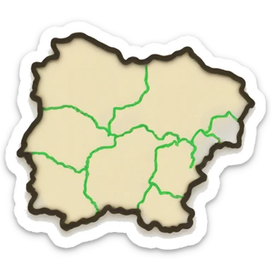 outline of the borders of Belarus sticker