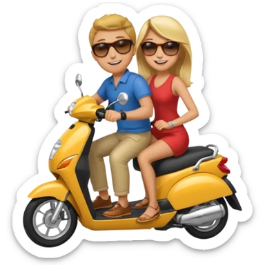 honda dio new byke couple going sticker
