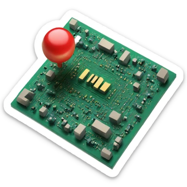 3d circuit board sticker