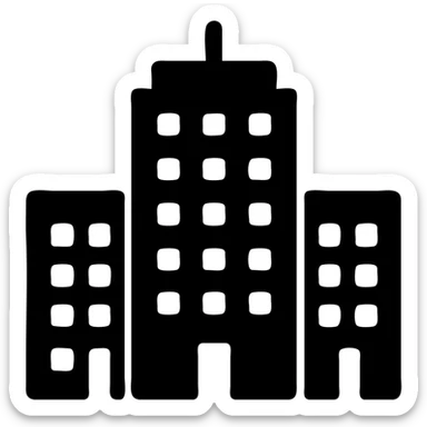 городская архитектура здания высотки sticker