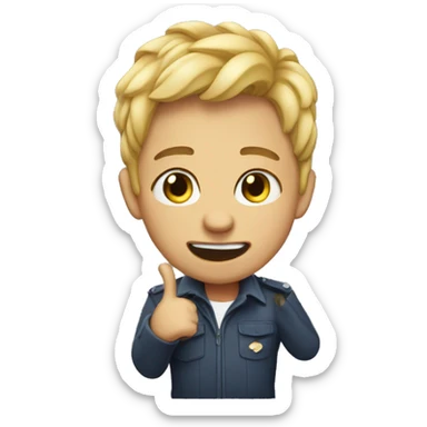 A ❤️ being caught sticker