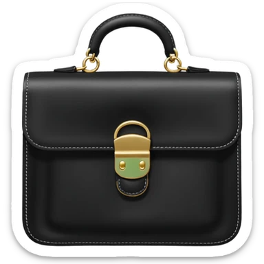 black purse sticker