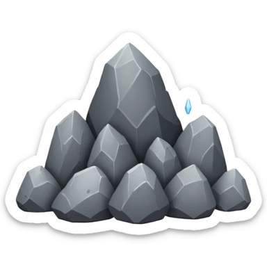 rain of rocks sticker