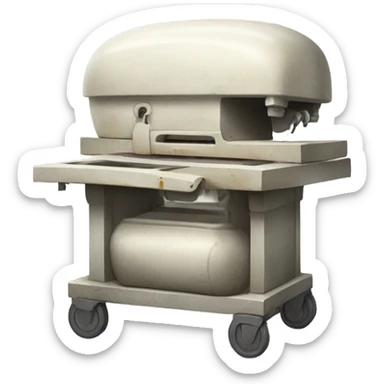 White old morgue sticker