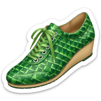 green patterned shoes  sticker