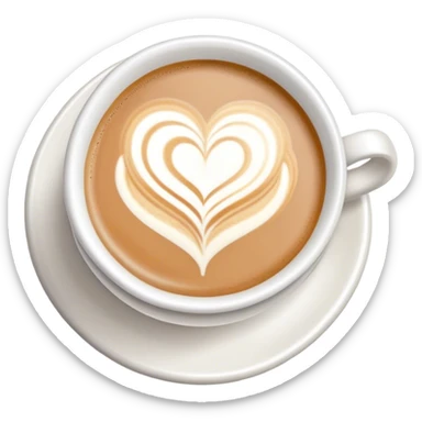 Chai latte art sticker