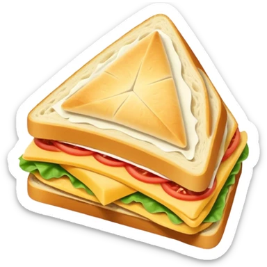 triangle sandwich sticker