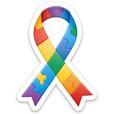 autism awareness symbolism sticker