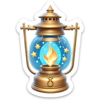 cosmic magic lantern object icon, floating lantern with arcane energy, swirling stars inside, glowing ancient runes, epic fantasy aura, 3D cartoon, mobile game icon style, centered, clean background, no text, no watermark
 sticker