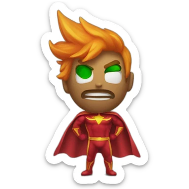 Piment super héros sticker