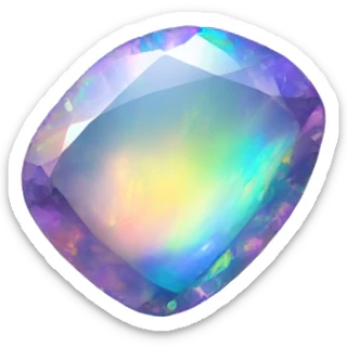 Rainbow Opal Gemstone sticker