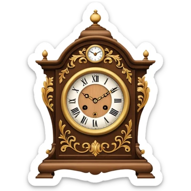 mantel clock sticker