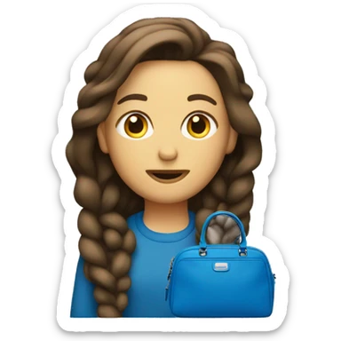 Blue coach bag sticker