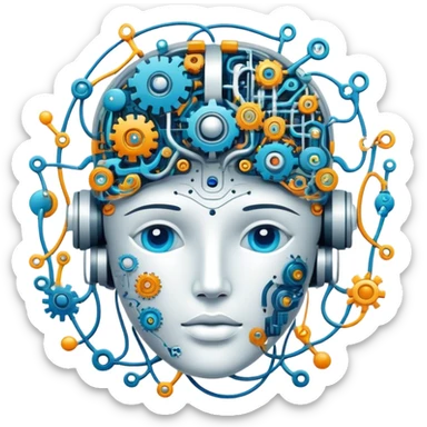 creative process of ai generating image sticker