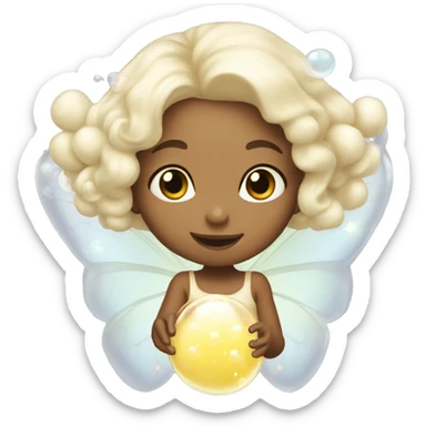 Cream fairy bubbles sticker